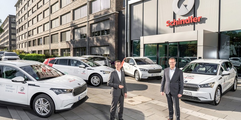 Elektrisierende Flotte: ŠKODA übergibt 200 ENYAQ iV an Schindler Deutschland - Foto: presseportal.de